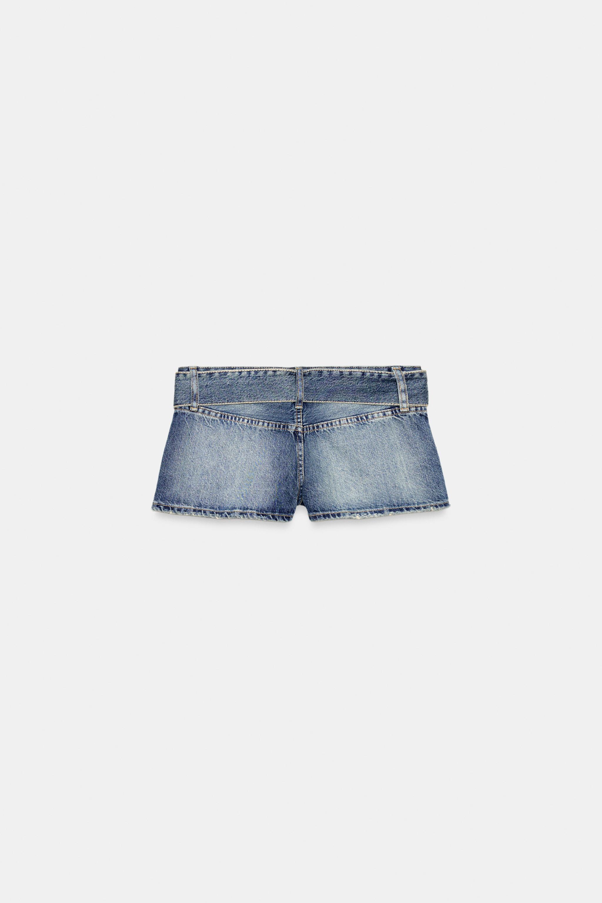 SHORT EN DENIM TRF AVEC CEINTURE